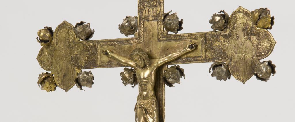 Croce, prima metà XV sec., Chiesa di Santa Maria in Portico a Fontegiusta, Siena