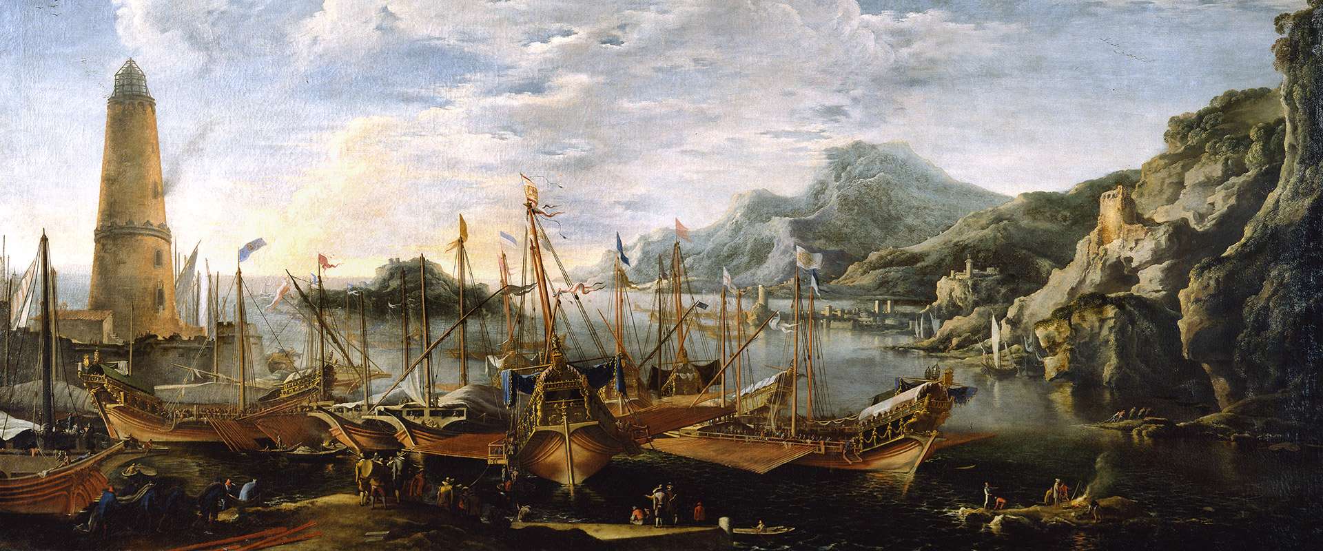 Salvator Rosa, Marina del faro, 1641-1642, Galleria Palatina, Le Gallerie  degli Uffizi, Firenze - Opificio Pietre Dure