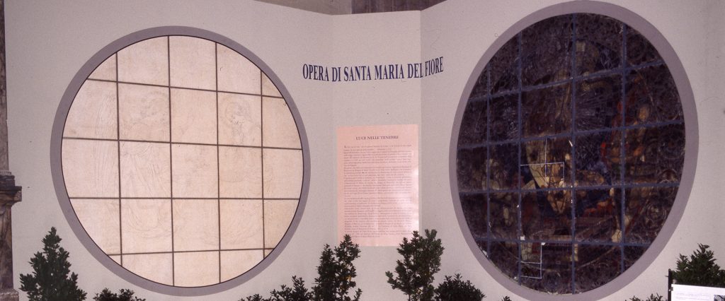 Ulisse Forni, Annunciazione, cartone preparatorio per vetrata, XIX sec., Museo dell’Opera del Duomo, Firenze