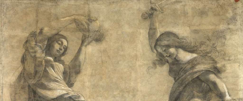 Ludovico Carracci, La Fortezza e la Temperanza, 1595, Pinacoteca di Brera, Gabinetto dei Disegni, Milano