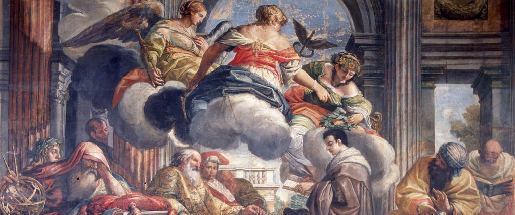 Antonio Gherardi, Urbano VIII riceve il dottorato a Pisa, cartone preparatorio per arazzo, 1663-1679, Galleria Nazionale di Arte Antica, Palazzo Barberni, Roma