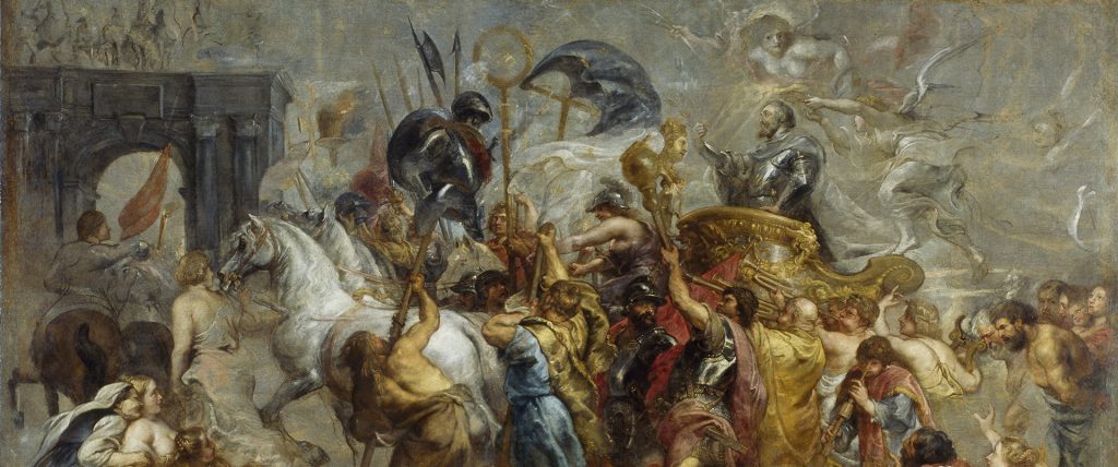 Peter Paul Rubens, Storie di Enrico IV: Ingresso trionfale di Enrico IV a Parigi e Battaglia d’Ivry, 1627-1640 ca., Le Gallerie degli Uffizi, Firenze