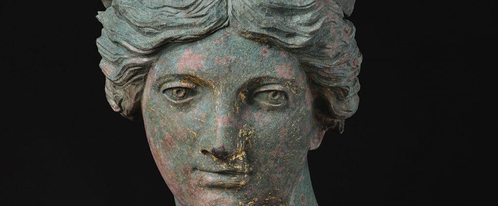 Testa femminile diademata, età adrianea, Museo Archeologico Nazionale di Firenze