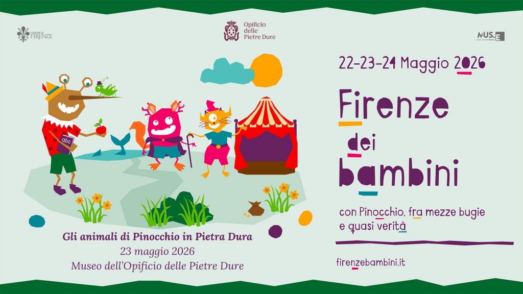 Dal 22 al 24 maggio torna “Firenze dei bambini” dedicata a Pinocchio. Appuntamento sabato 23 al Museo dell’OPD con “Gli animali di Pinocchio in pietra dura”