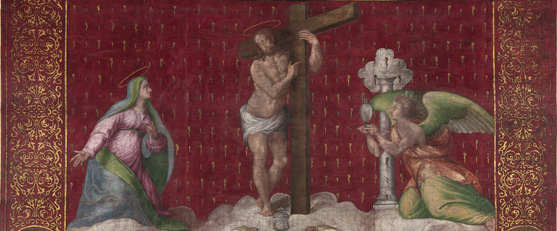 Paolo Cardone, Gonfalone della città dell’Aquila, 1579 ca, Museo Nazionale d’Abruzzo, L’Aquila
