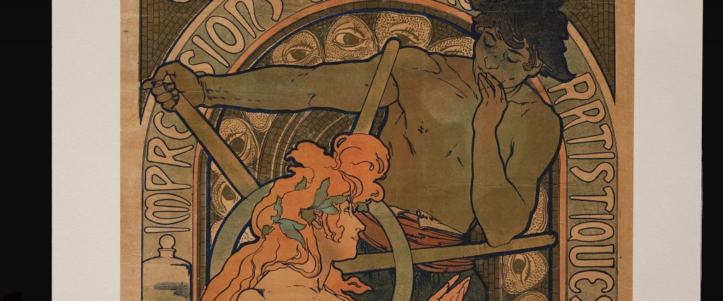 Alfons Mucha, manifesto dell’Imprimerie Cassan Fils, 1896. Museo Salce, Treviso