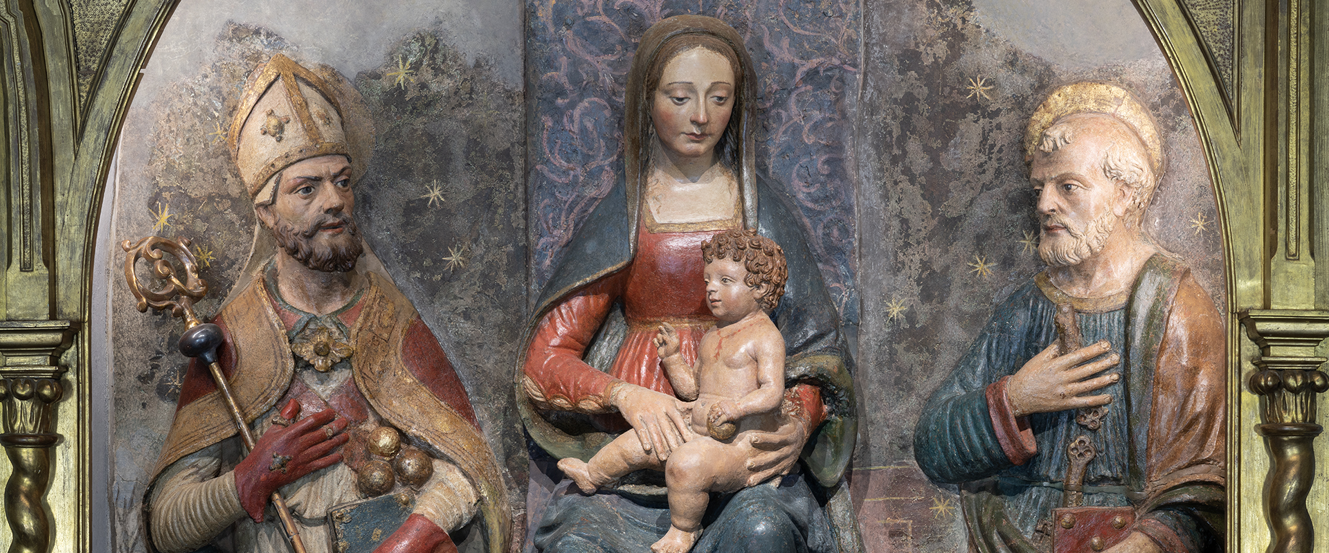 Agnolo di Polo, Pala in terracotta della chiesa di San Donato in Ganghereto a Terranuova Bracciolini.