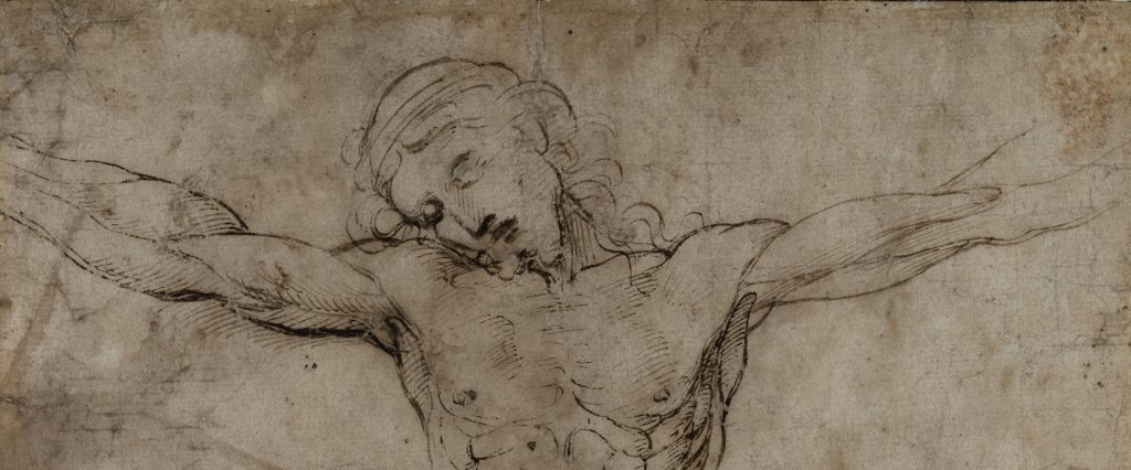 Raffaello Sanzio, Cristo crocifisso, 1504-1508. Biblioteca Marucelliana, Firenze